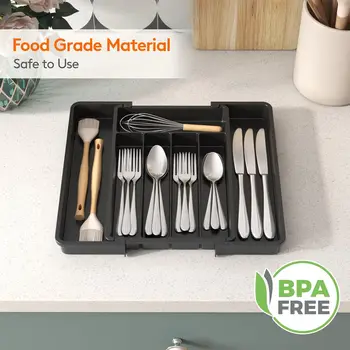 Expandable Flatware Drawer Tray 1