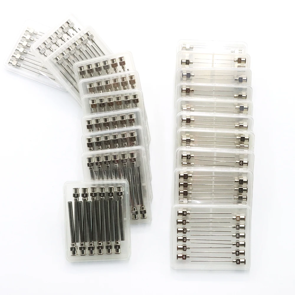 12 Pack 8G-30G 38mm Stainless Steel Dispensing Needle Tip Blunt Syringe Needle 1.5 inches for Refilling Glue Syringes