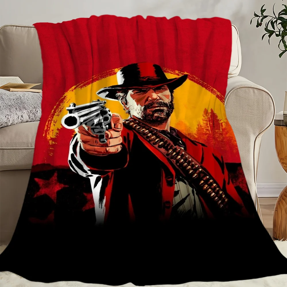 R-Red D-Dead R-RedemptionS 2 Skicomfort Warm Soft Home Kids Lunch Blanket Suitable For Living Room Office Daily Travel Gifts 6