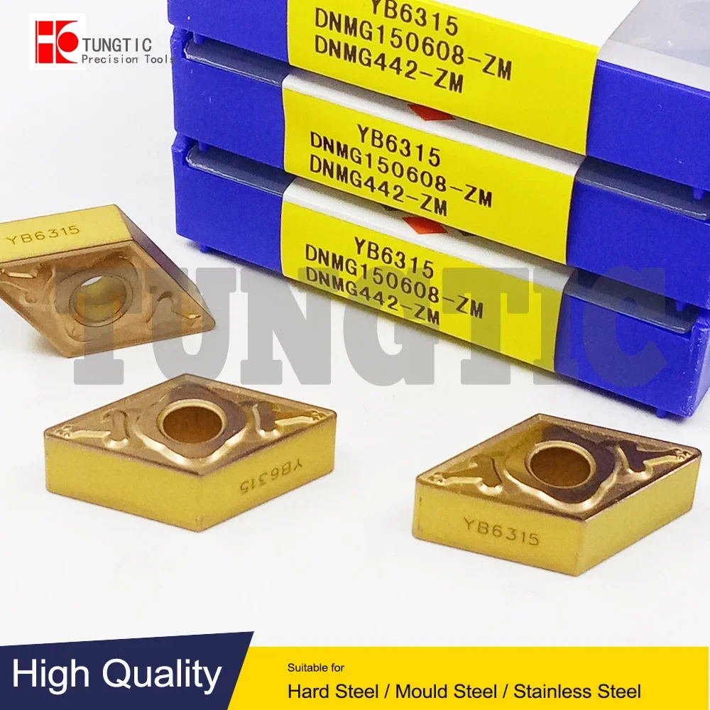 

DNMG150608-ZM YB6315 DNMG150608-DM YBC252 YBC251 CNC Tools Lathe Machining Tools Lathe Cutting Tool Metal Turning Tools Inserts