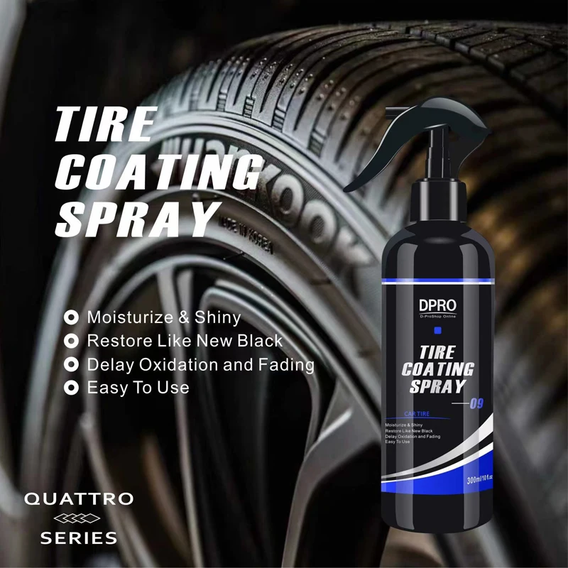 DPRO Black Car Tire Blackening Ceramic Coating Spray Liquid Refurbishing  Auto Wash Accessories Spraying Polish Wax Clean VM-09 meguiars car wax