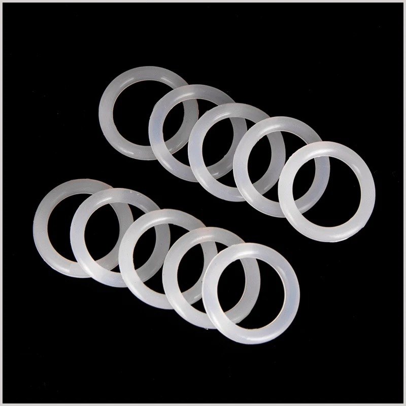 PCP Paintball Sealing O-rings OD 6mm-30mm CS 1.5mm 1.9mm 2.4mm 3.1mm White Silicone O Rings Replacements 15 Sizes 160PCS BG040