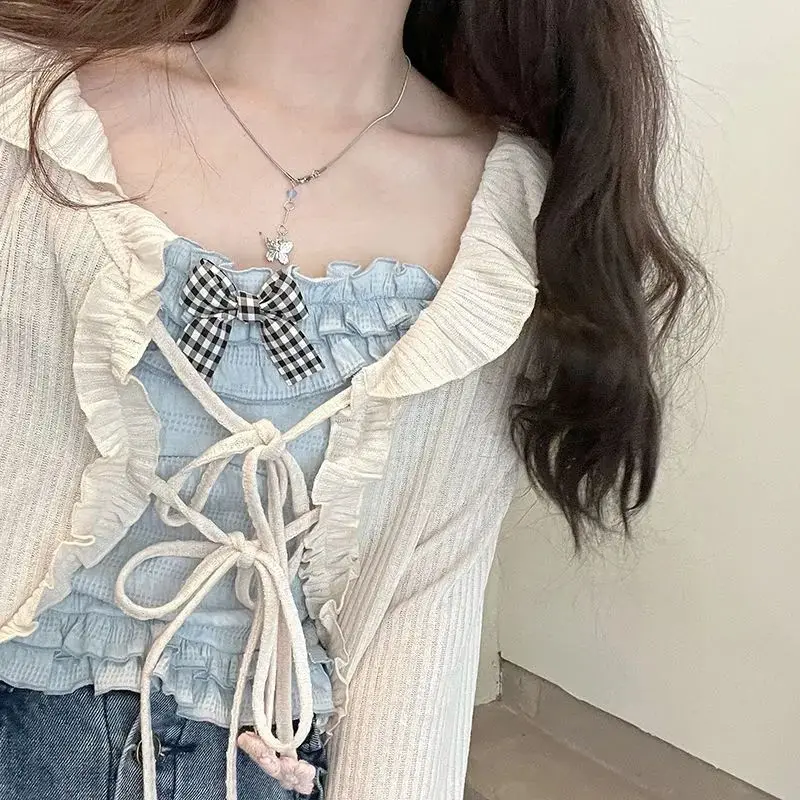 Apricot knitted Top