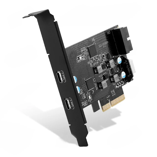 Pci-e Usb 3.2 3.1 2.0 Cartão de Expansão com Portas Tipo-um Duplo Tipo-c Super-velocidade Usb3.2 Gen 2×1 Adaptador Cartão para Desktop 10gbps