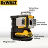 Dewalt DW089LG 3 Sides*360 Degree Vertical Lines Laser Level   Horizontal Green Light Level Meter Outdoor 12V Lithium Battery 3