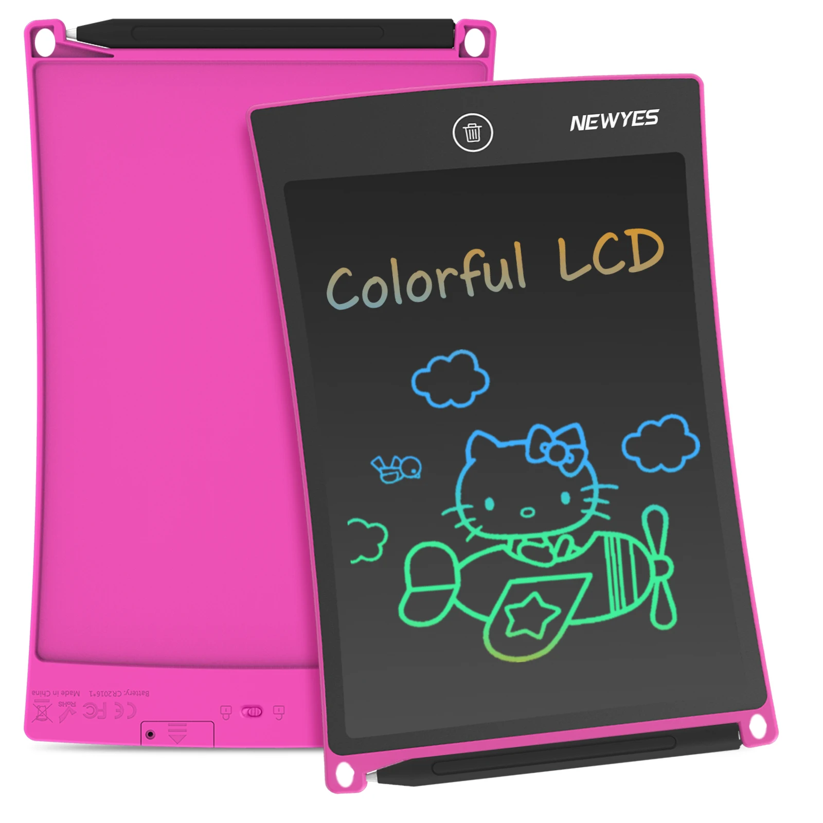 Black Yiechimi LCD Writing Tablets Digital Graphic Drawing Board 8.5 Inch Paperless Electronic Rewritable Drawing Tablet Portable and One Button to Erase Best Gift for Your Kids/ Family/Office Black Yiechimi LCD Writing Tablets Digital Graphic Drawing Board 8.5 Inch Paperless Electronic Rewritable Drawing Tablet Portable and One Button to Erase Best Gift for Your Kids/ Family/Office
