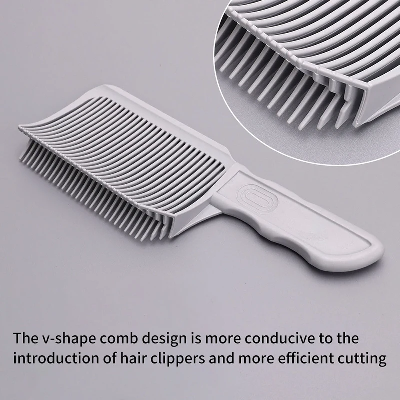 

Fading Comb Professional Barber Clipper Blending Flat Top Hair Cutting Comb For Men Heat Resistant Fade Brush