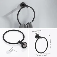 ชุดอุปกรณ์ห้องน้ำ ชุดอุปกรณ์ห้องน้ำสแตนเลส ติดผนัง บาร์ผ้าเช็ดตัว แหวนผ้าเช็ดตัว ที่ใส่กระดาษชำระแบบม้วน 3