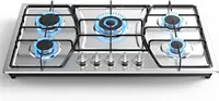 Stove Top Stainless Steel, Built-in Gas Propane Cooktops with Thermocouple Protection, NG/LPG Convertible, Electronic Ignition G 1