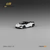 CM MODEL 1:64 765LT White with carbon hood White Diecast Model Car 3