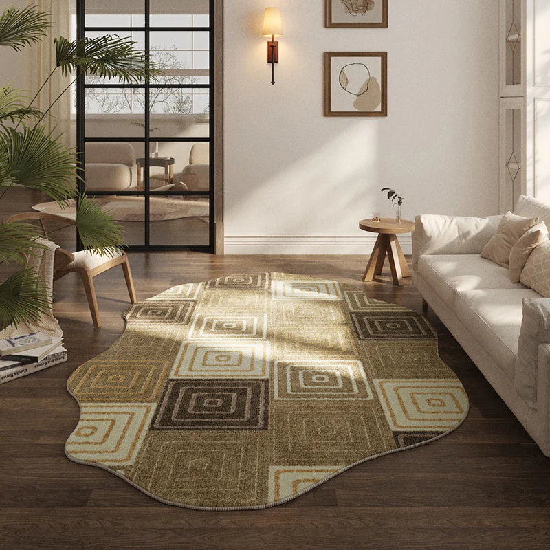 

American Retro Living Room Decoration Carpet Light Luxury Bedroom Bedside Plush Carpets Large Area Cloakroom Sofa Washable Rug