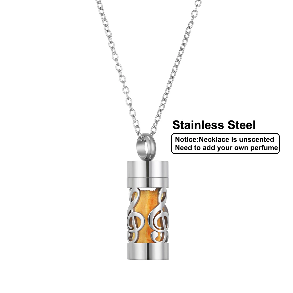 Stainless Steel Aromatherapy Diffuser Pendant Necklace