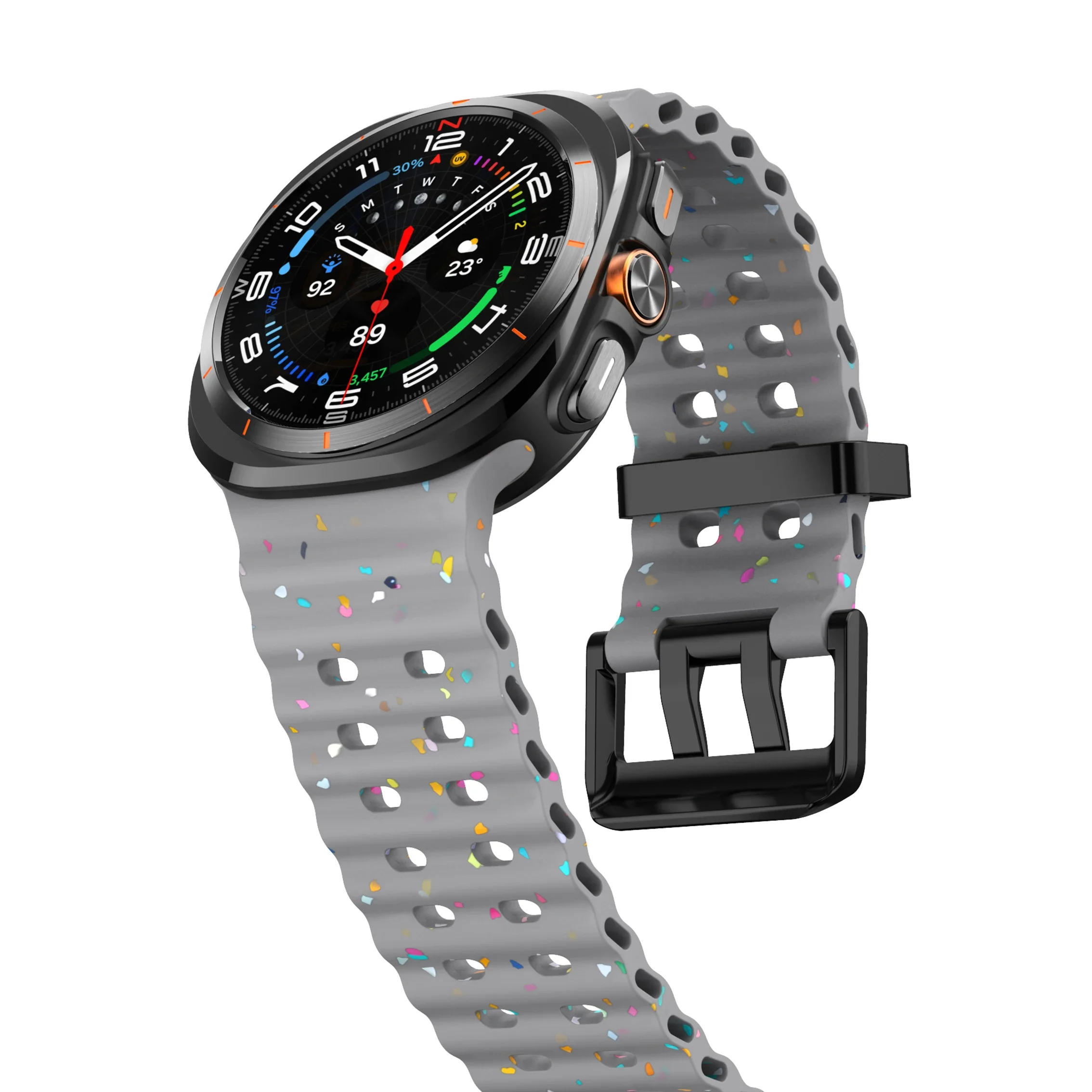 Luminous Silicone Strap Bracelet for Smartwatches - Universal Fit for Men and Women