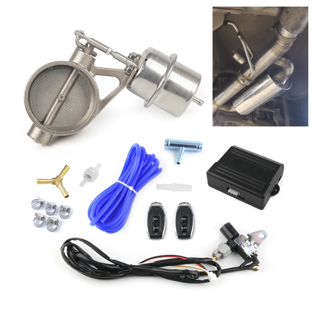 Exhaust Control Valve Set With Vacuum Actuator CUTOUT 2 2.36 2.5 2.75 3