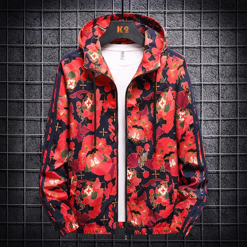 (Big Size M-8XL)Hooded Plus Plus Plus Camouflage Jacket Teenager Trendy Top Jacket