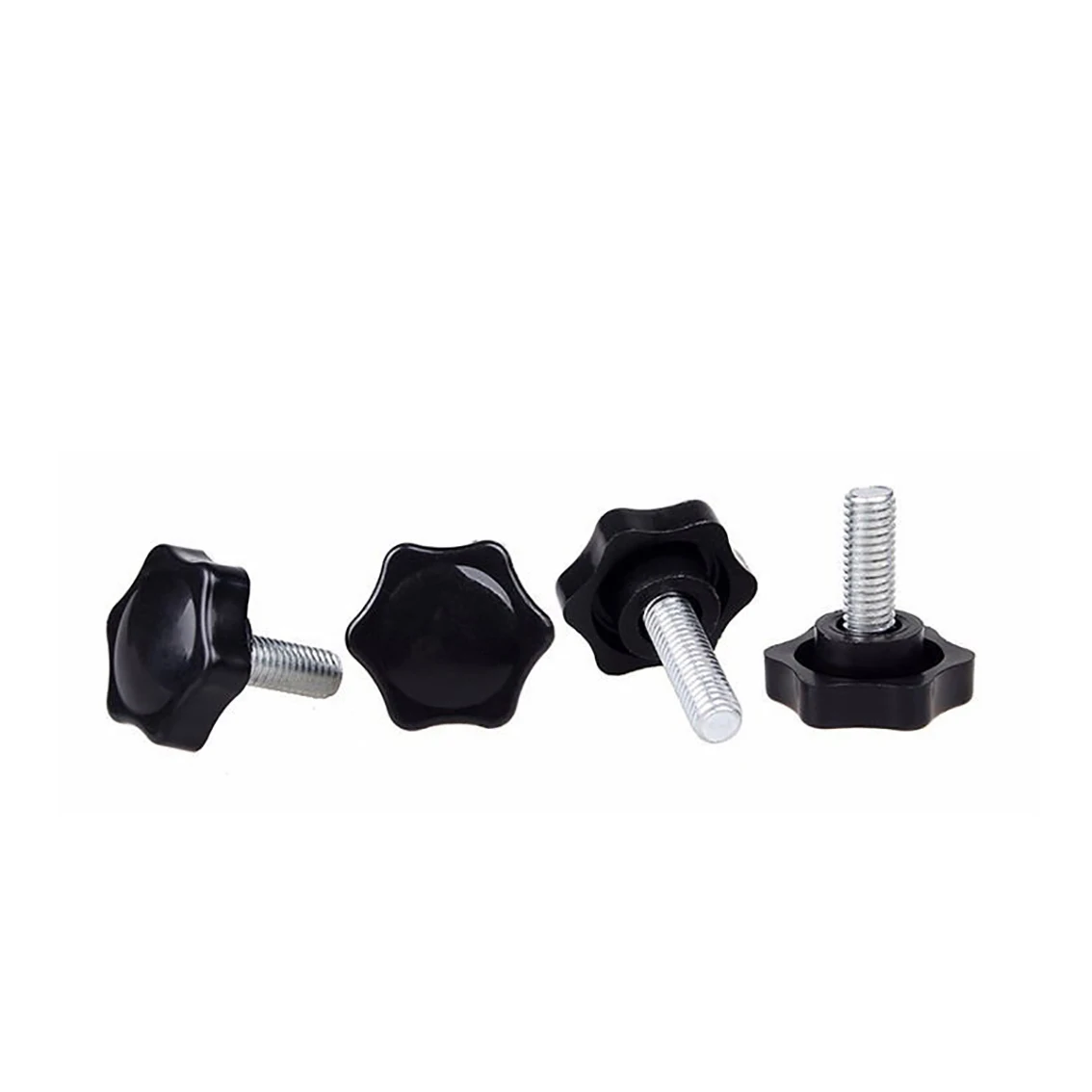 

1Pcs Black Six Star Shaped Clamping Nuts M4 M5 M6 M8 M10 Torx Hand Grip Knob Bakelite Screw Bolts For Industry Equipment