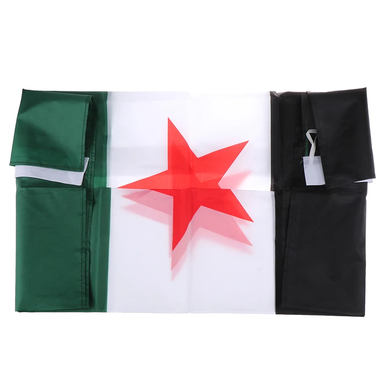 Syrien-Flagge 90x150 Cm – Aus Polyester, Mit Drei-Sterne-Design, Lebendige Farben Für Outdoor-Deko