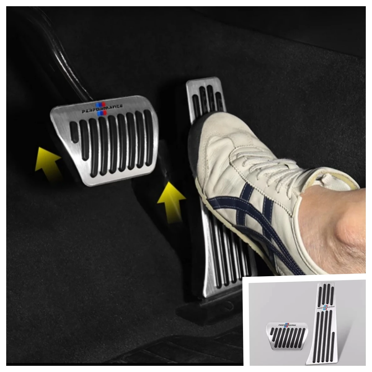 Car Accelerator Brake Pedals Footrest Covers Accessories For BMW 1 2 3 4 5 7 Series X1 X3 X5 X6 F20-F23 F30 F31 F34 F32 F33 F36 car accessories car pedals motorcycle footrests pedal cover stainless steel pedal cover