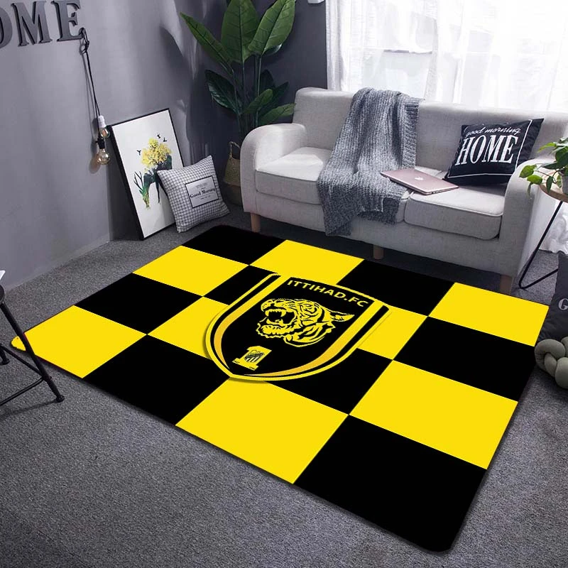 Al Ittihad Club Jeddah Football Saudi Arabia Rug Rugs Living Room Soft