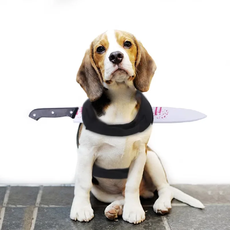 Dog Clothing Accessories Cat Dog Funny Cosplay Costume Bloodstains Comfortable Costume Accessories Dress Up Halloween Decoration