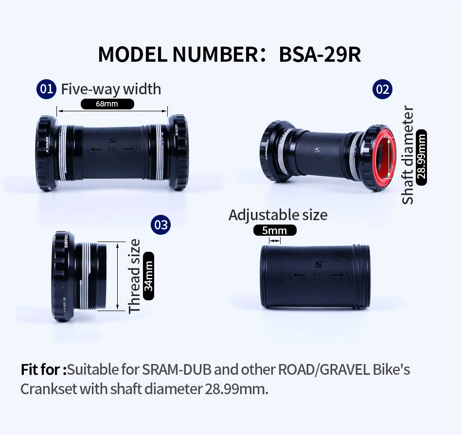 良品セラミック ボトムブラケット SEMA シマノクランク互換