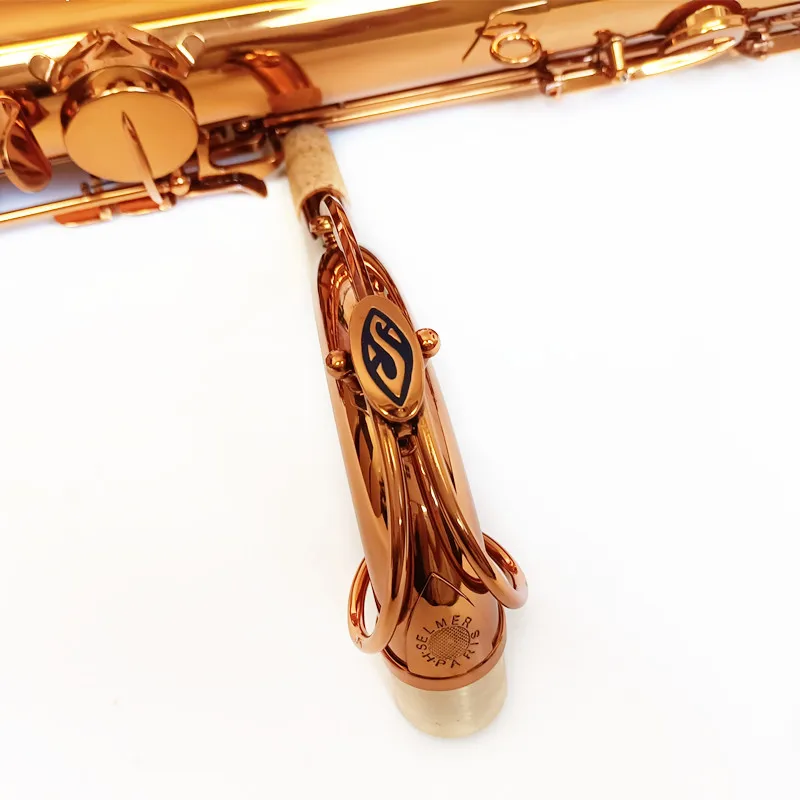 Made in France High Quality Brand Tenor Saxophone Mark VI Coffee color Copper B-flat Tenor Sax Mark VI Mouthpiece
