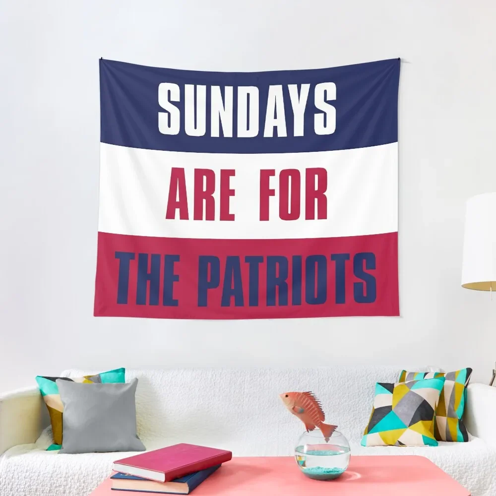 

Sundays are for The Patriots, New England Tapestry Room Decoration Aesthetic Bedrooms Decor Home Supplies Bedroom Decor Tapestry