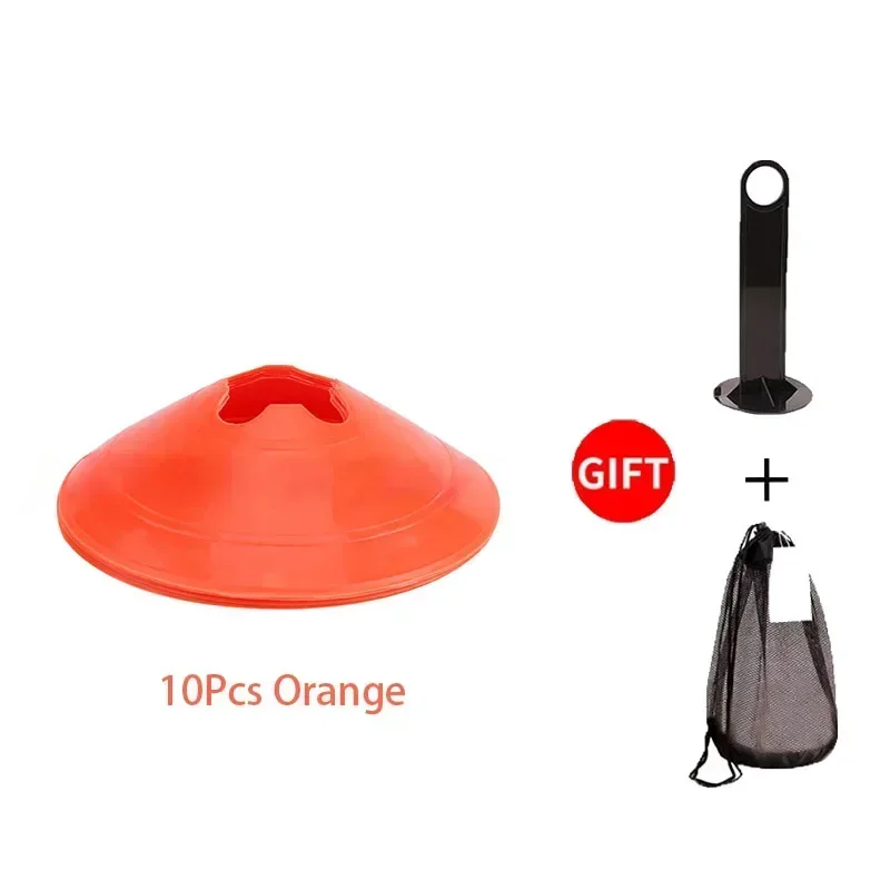 10 piezas de conos de entrenamiento deportivo de fútbol, discos marcadores, conos de disco de fútbol, ejercicios de agilidad, obstáculos para evitar, accesorios deportivos