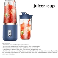 NOUVEAU - Blender portable USB 400 ml, mixeur électrique de voyage pour smoothies, milkshakes, mini mixeur de cuisine 6
