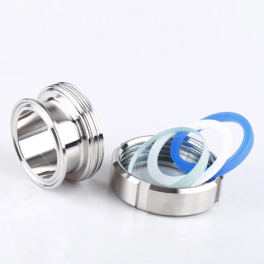 1.5"(38mm)OD50.5mm SS304 Tri Clamp Sight Glass, High Quality Union Type Stainless Steel View Glass, Sanitary Process View Sight