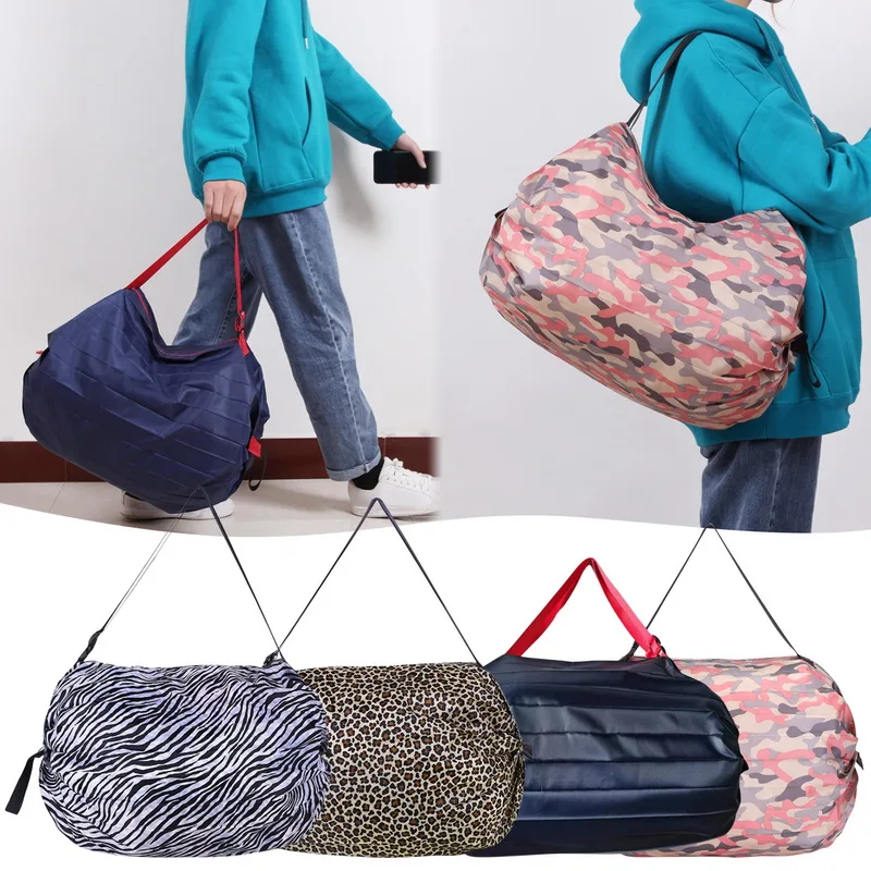 Bolsa De Compras Plegable Reutilizable De Gran Tamaño, Bolso De Mano De