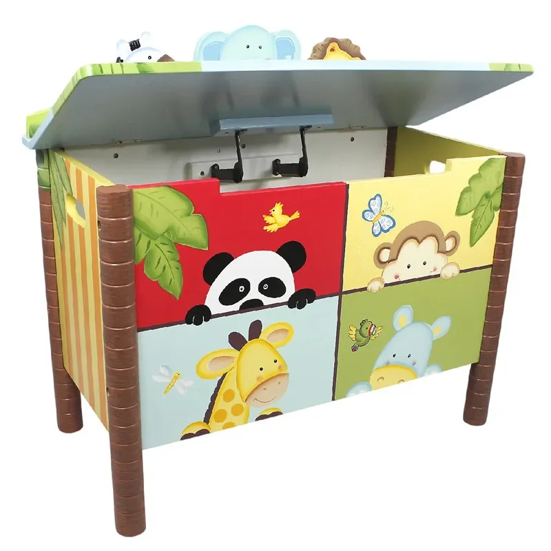 Children's room Kindergarten creative toy storage finishing box baby toy box wooden
