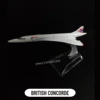 1:400 Metal Aircraft Model Replica, British Airways Concorde Airplane Scale Miniature Art Decoration Diecast Aviation Toy Gift 1