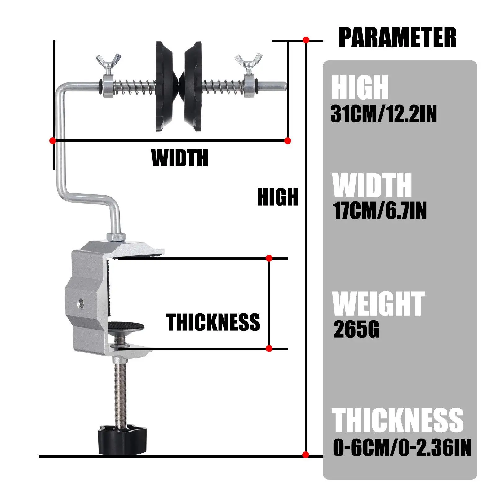 Fishing Reel Lines Winder Adjustable Portable Spooling Station Winding System