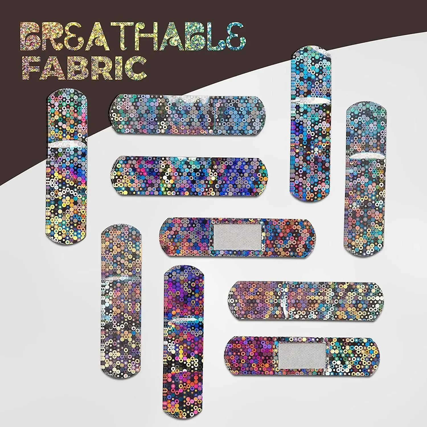 10pcs/lot Diamond Flicker Band Aid Cartoon Wound Plasters for Kids Children Girls Boys Dressing Patch Adhesive Bandages Bandaids