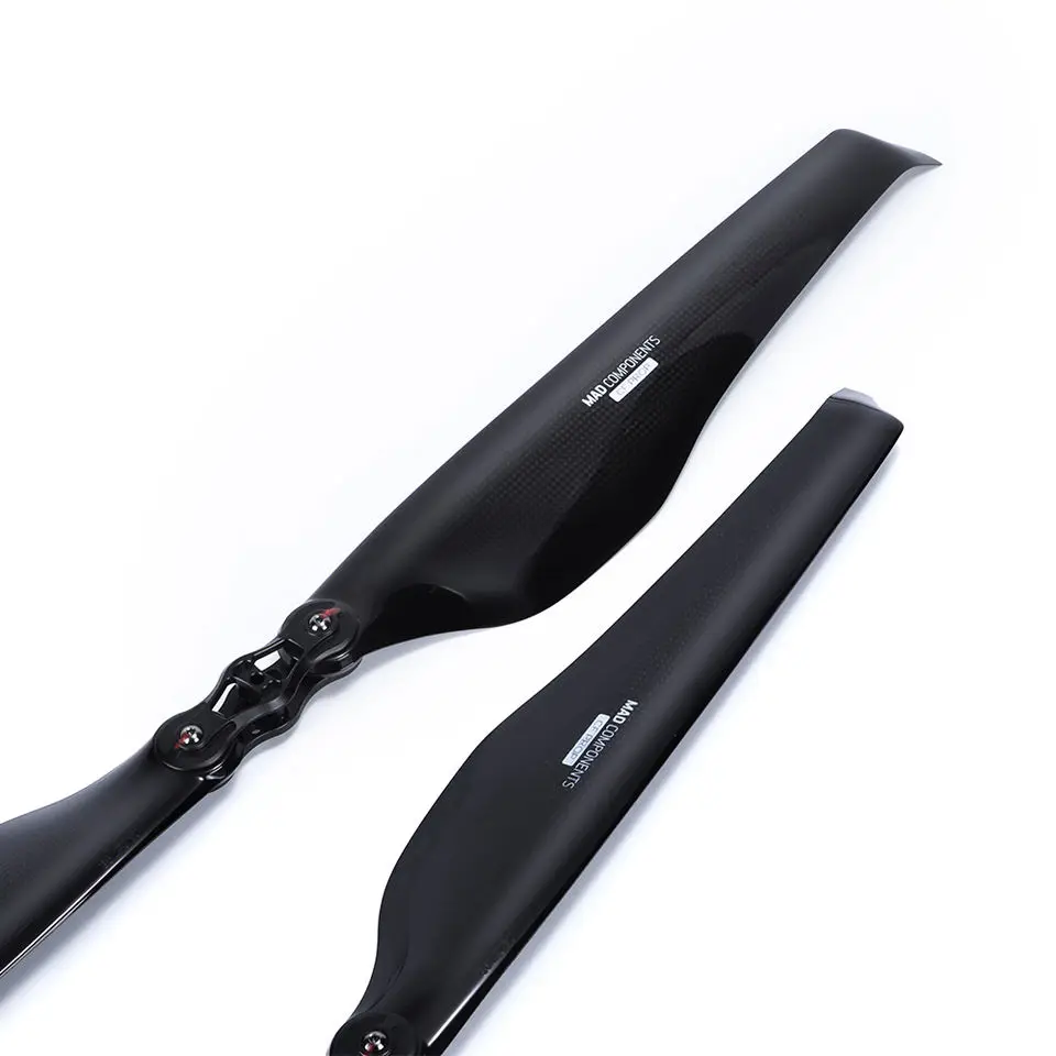 FLUXER Pro 18.2x5.9 Glossy Carbon Fiber Folding Propeller for the Professional Drone and Multirotor 1pair(CW+CCW)  Quadcopters