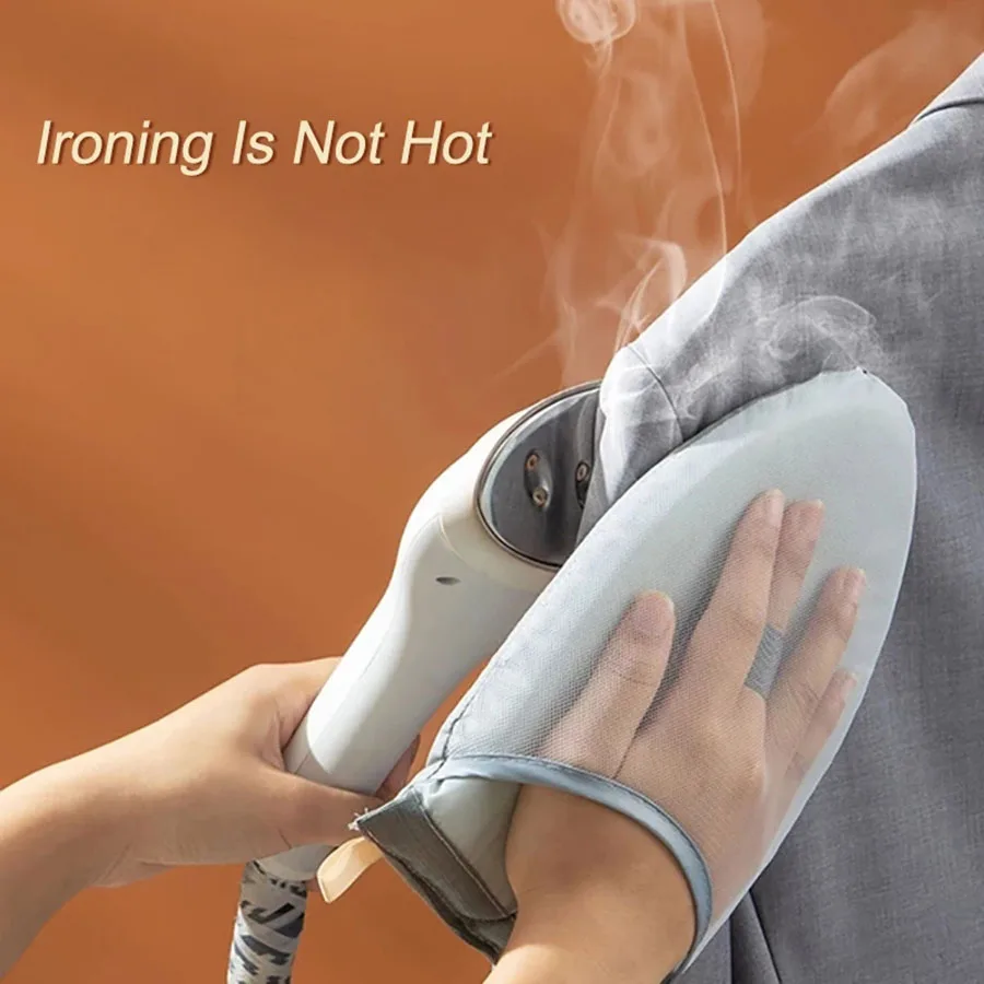 Ironing gloves handheld ironing heat resistant glove mini anti-scald iron pad cover gloves stain garment steamer accessories for clothes