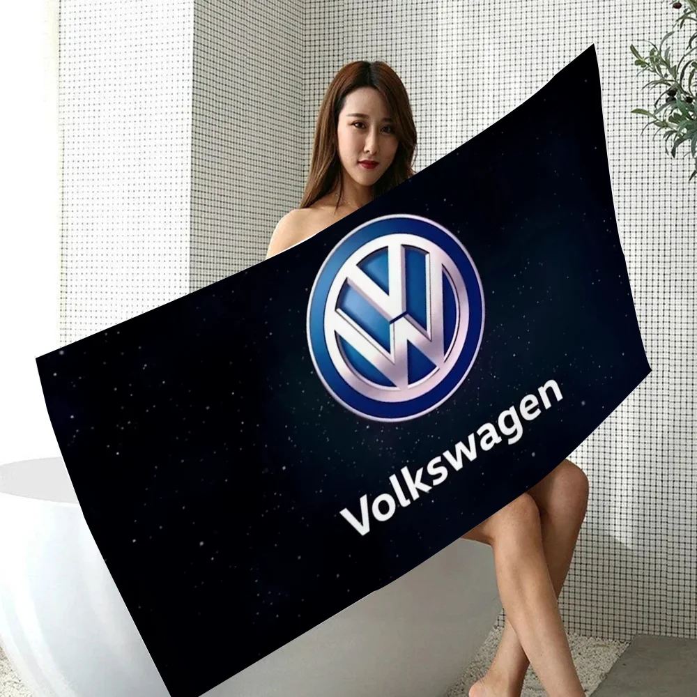 Volkswagen Logo Christmas Towels Bathroom Beach Towel Robe Bathing Towels Adults Bathrobe Girl Bath Towel Large Size Spa Anime 4
