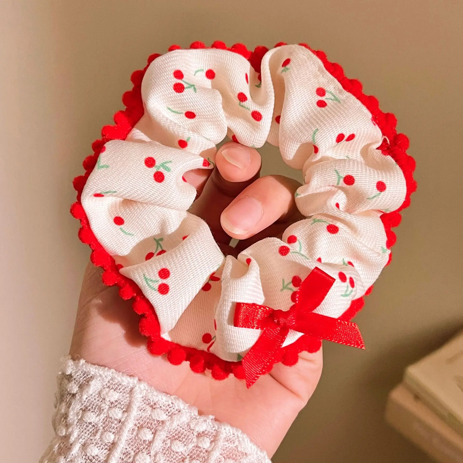 Sweet Large Elastic Hair Scrunchies - Cute Ponytail Holders & Hair Accessories