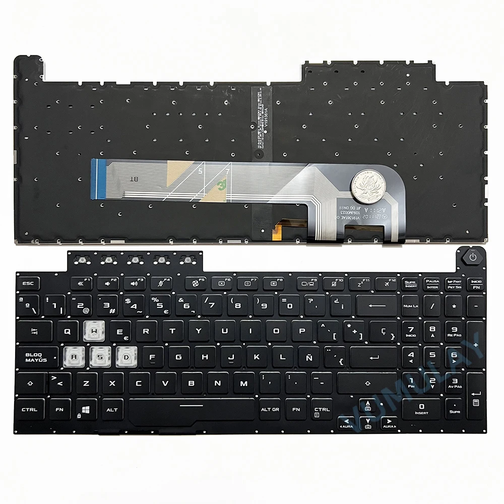 Teclado De Repuesto Para Portátil ASUS TUF Gaming (serie FX506/FA506/FX706) - Diseño Español, Con Retroiluminación (si El Modelo Lo Soporta)