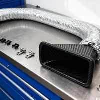 Universal Performance Air Intake Duct & Vent Kit - Round/Square Nozzles - Image 4