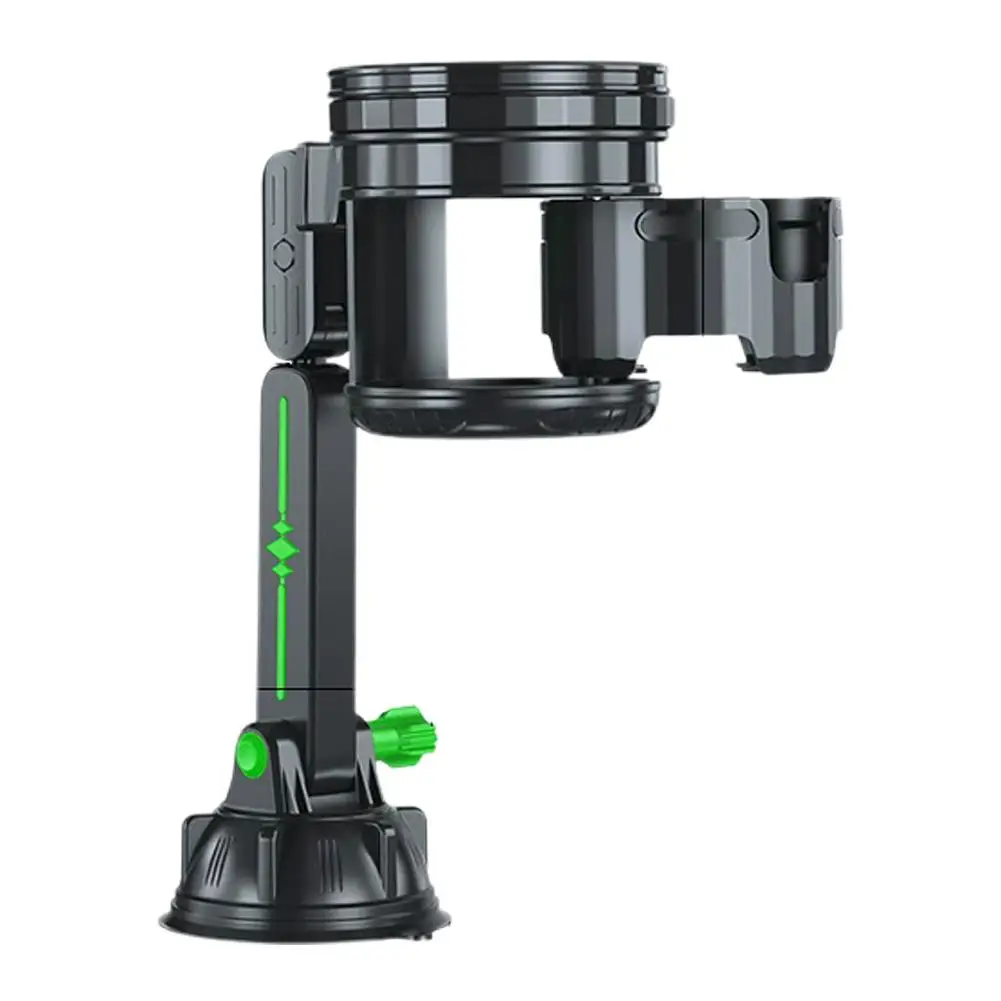 다기능 자동차 흡입 컵 홀더 회전식 듀얼 컵 홀더 지원 대시 보드 창용 접이식 컵 음료 스탠드