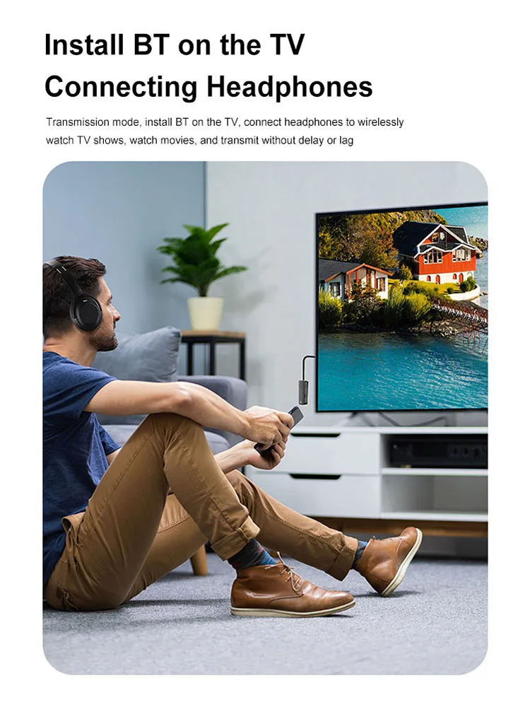 Bluetooth-compatible 5.3 Receiver Wireless 3.5mm AUX Adapter with LED Battery Display for Home Stereo/Wired Headphones/Speaker