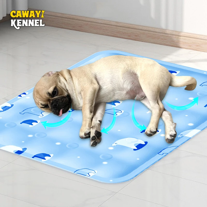 CAWAYI KENNEL Dog Cooling Gel Mat Summer Pad Mat for Dogs Cat