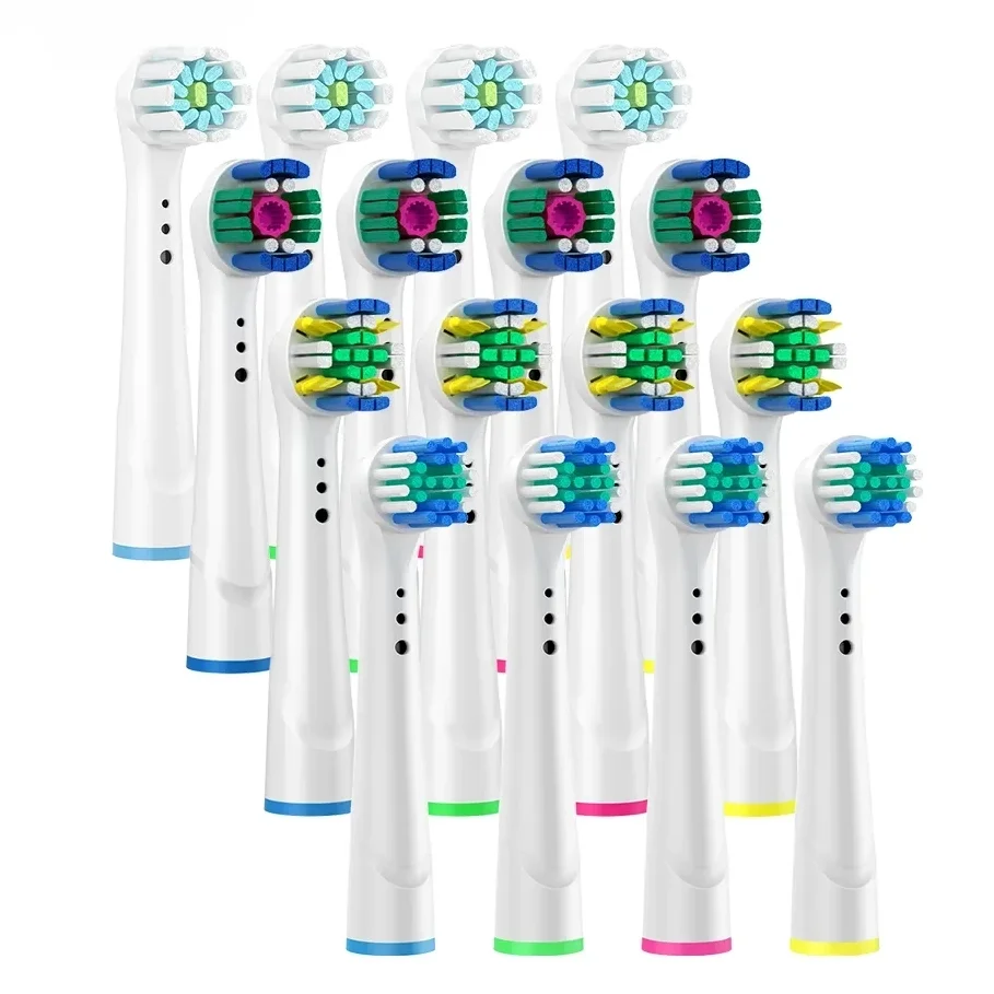 Ugelli Universali Per Testina Per Braun Oral B Testina Per Spazzolino Sensibile Clean Gum Care 3D White Floss Action Cleaning Brush Head