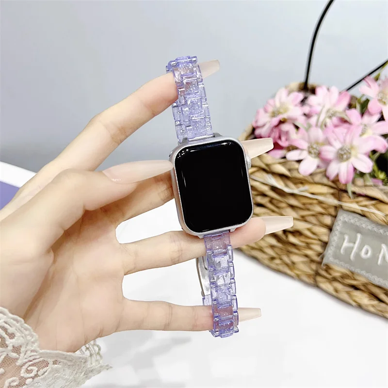 Sleek Transparent Strap for Women's Smartwatch Bracelet