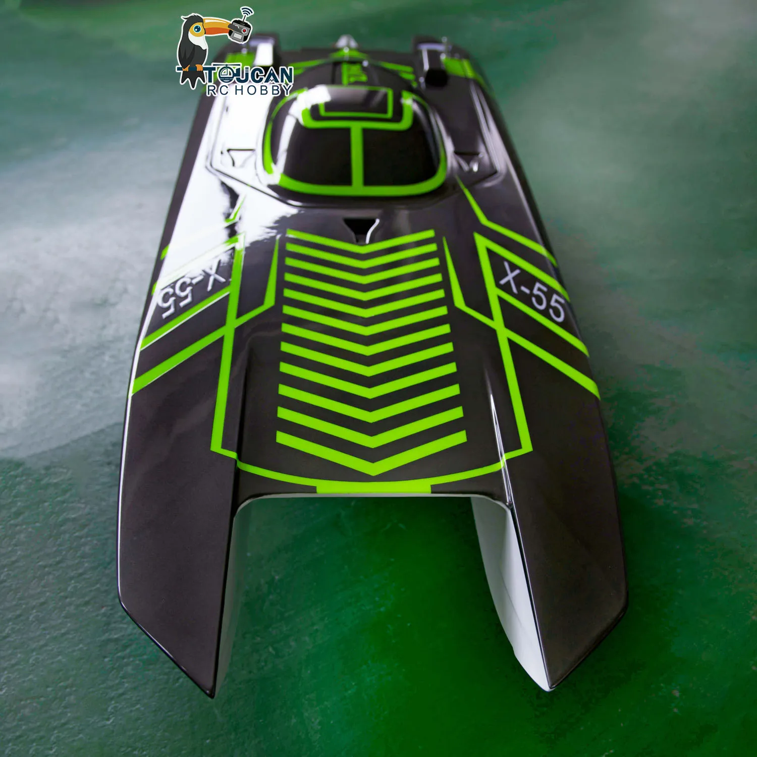 New Remote Control High-speed Racing Boats 130km/h DTRC X55 Waterproof RC Ship Toys Model TH22973 6