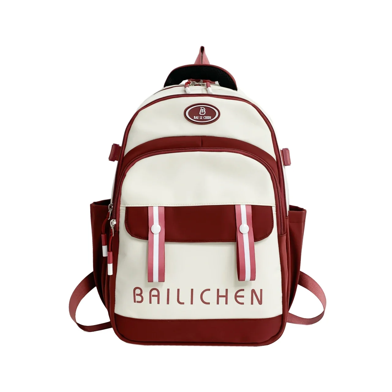 thumbnail image 1 of Mochila de lona de gran venta, ligera, contrastante, moderna, versátil, juvenil y de gran capacidad, 1 of 5