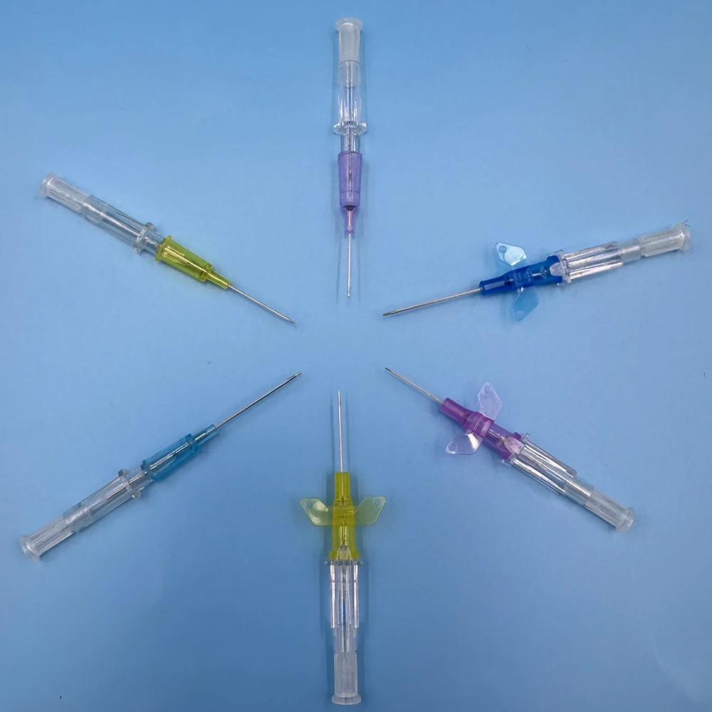 

10 шт. одноразовых собак и кошек I. V. Катетер для животных Cannula, катетеры для домашних животных с головкой гепарина, 22 г, 24 г, 26 г, ветеринарные инструменты
