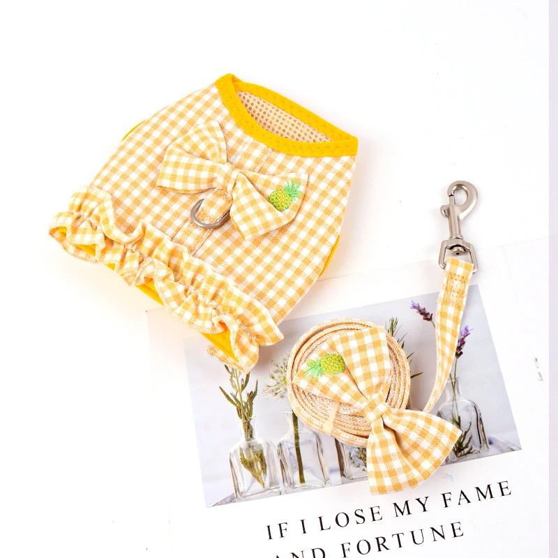 Sweet Dog Dress Harness Adjustable Puppy Skirt Clothes Hoodie For Small sweet-dog-dress-harness-adjustable-puppy-skirt-clothes-hoodie-for-small